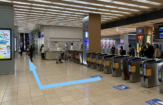 近鉄阿部野橋駅西改札からのアクセス