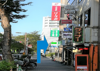 JR中央改札 浅草口からのアクセス